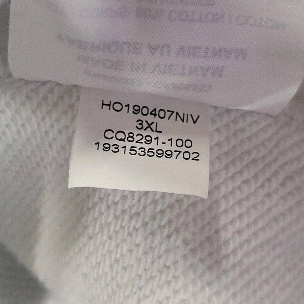 Nike Air Jordan Legacy AJ4 IV 4 What The Retro Hoodie White Cement Blue Size 3XL - Picture 6 of 13